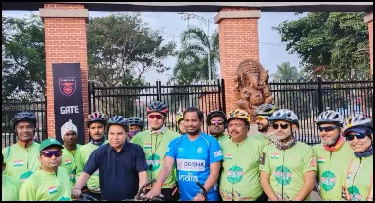 Cycling campaign starts from Kalinga Stadium