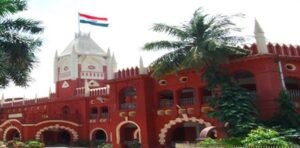 Orissa High Court building and judges bench during hearing on contempt and delay case