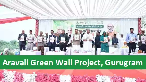 Bhupender Yadav Launched Aravalli Green Wall Project, Tikli village near Gurugram