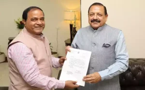 Odisha Minister Krushna Chandra Patra calls on Union Minister Dr. Jitendra Singh