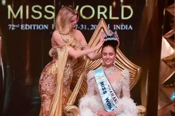Miss Thailand Opal Suchata Crowned Miss World 2025 in Hyderabad