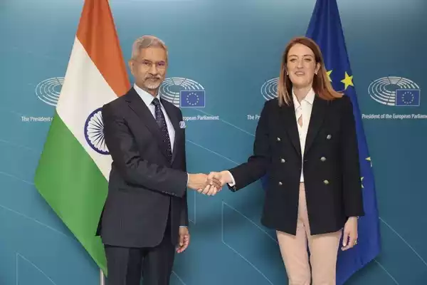 EAM Jaishankar EU Parliament President