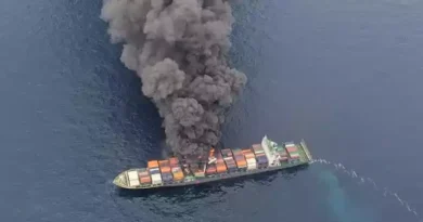 Indian Navy, Coast Guard Rescue 18 Crew After Fire on Singaporean Vessel MV Wan Hai 503