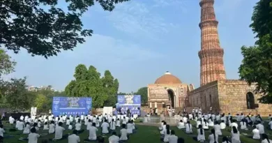 Indiatourism Delhi Celebrates 11th International Day of Yoga at Iconic Qutub Minar Complex