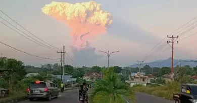 Mount Lewotobi Laki Laki Volcanic Eruption in Indonesia
