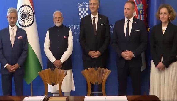PM Modi and Croatian PM Hold Talks in Zagreb