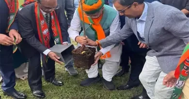 Union Minister Arjun Ram Meghwal plants tree under ‘Ek Ped Maa ke Naam’ initiative in London