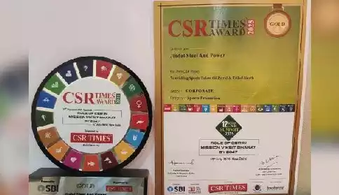 Jindal Foundation Honoured With CSR TIMES Gold Award