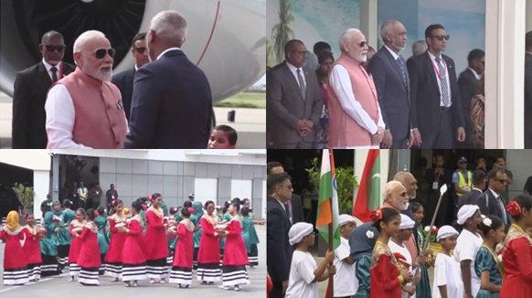 PM Modi Arrives in Maldives for State Visit