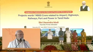 PM Modi Inaugurates ₹4900 Crore Infrastructure Projects in Tamil Nadu