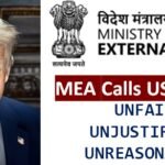 50% Tariff on India MEA Calls US Move Over Russian Oil