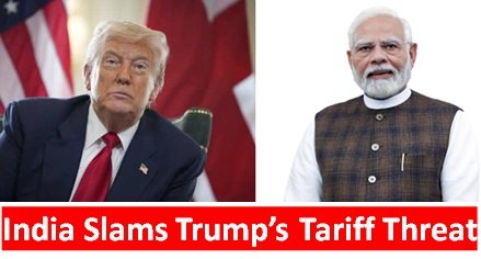 India Slams Trump’s Tariff Threat