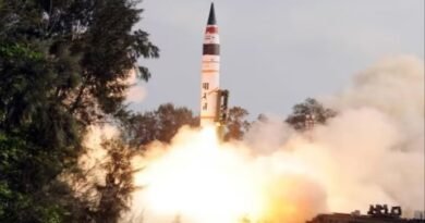 India Successfully Test-Fires Nuclear-Capable Agni-5 Missile