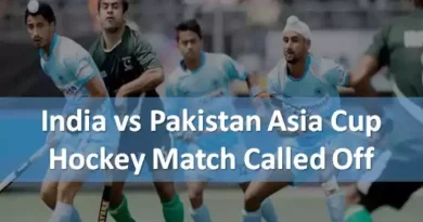 India vs Pakistan Asia Cup Hockey Match Called Off