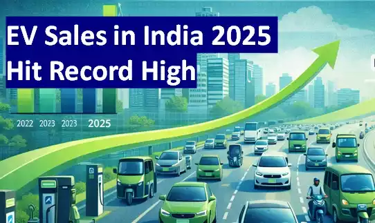 EV sales in India 2025