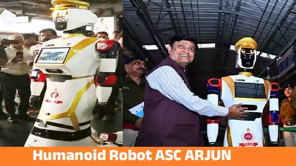 Humanoid robot ASC ARJUN deployed by Indian Railways at Visakhapatnam Railway Station for security and passenger assistance
