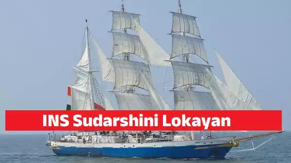 INS Sudarshini sail training ship departing on Lokayan 26 expedition