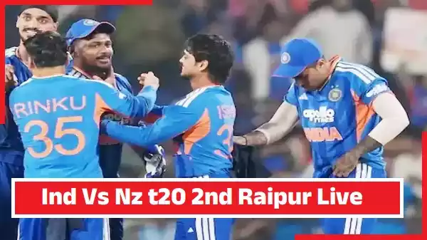 India vs New Zealand 2nd T20I at Raipur stadium under lights