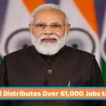 Prime Minister Modi addressing newly recruited youth during Rozgar Mela appointment letter distribution event
