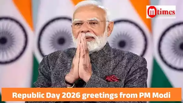 Prime Minister Narendra Modi extending Republic Day 2026 greetings to the nation with message of Viksit Bharat