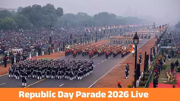 Republic Day Parade 2026 at Kartavya Path showcasing tanks, helicopters, tableaux and cultural performances in New Delhi
