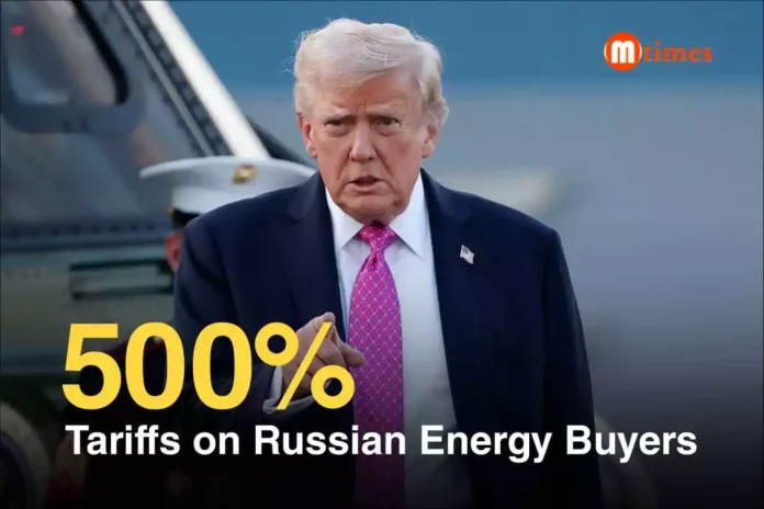 US Bill Threatens 500% Tariffs on Russian Energy Buyers, Putting India and China at Risk