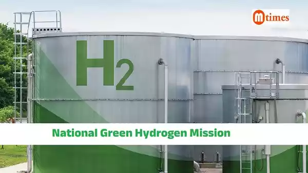 Union Minister Sarbananda Sonowal unveiling Hydrogen Hub project under National Green Hydrogen Mission at Kandla Port