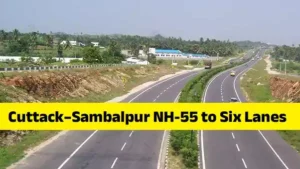 Heavy freight traffic on NH-55 highlighting the need for six-laning in Odisha