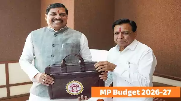 Madhya Pradesh Finance Minister Jagdish Devda presenting Budget 2026-27 in Assembly