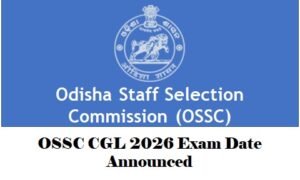 OSSC CGL 2026 exam date