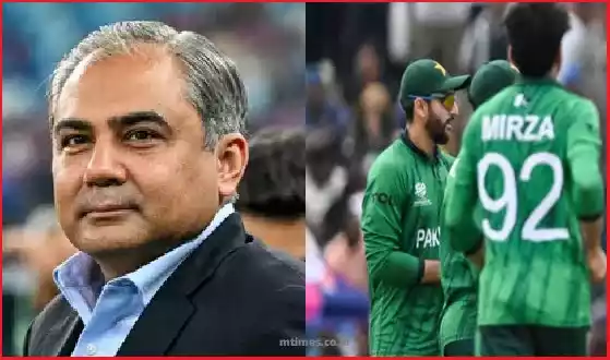 Pakistan and India cricket teams during an ICC Men’s T20 World Cup match