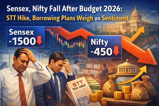Sensex Nifty fall after Budget 2026