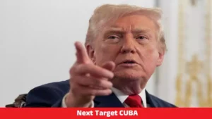 Donald Trump speaking at Miami summit discussing Cuba and NATO policy shift