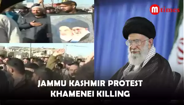 Jammu Kashmir protest Khamenei killing Jammu Kashmir protest Khamenei killing
