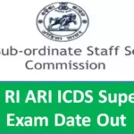 OSSSC RI ARI ICDS Supervisor exam date