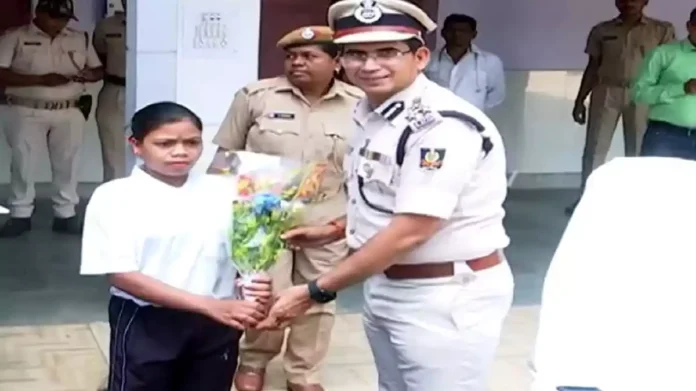 Police officials in Rourkela during Maoist surrender and rehabilitation announcement