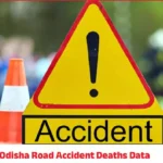 Road accident scene on an Odisha highway highlighting road safety concerns