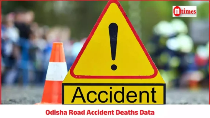 Road accident scene on an Odisha highway highlighting road safety concerns