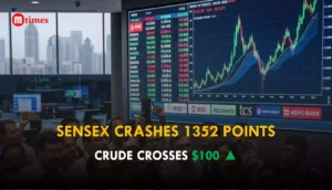 Sensex crash today March 9 2026