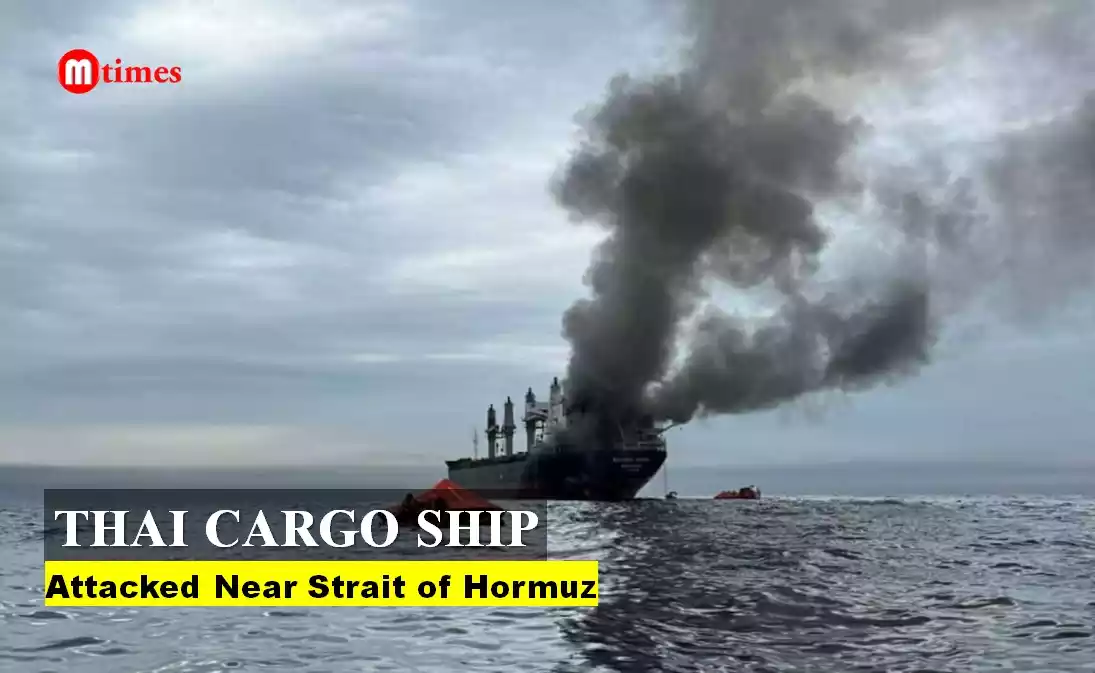 Strait of Hormuz Cargo Ship Attack Leaves Thai Vessel Burning Near Key ...
