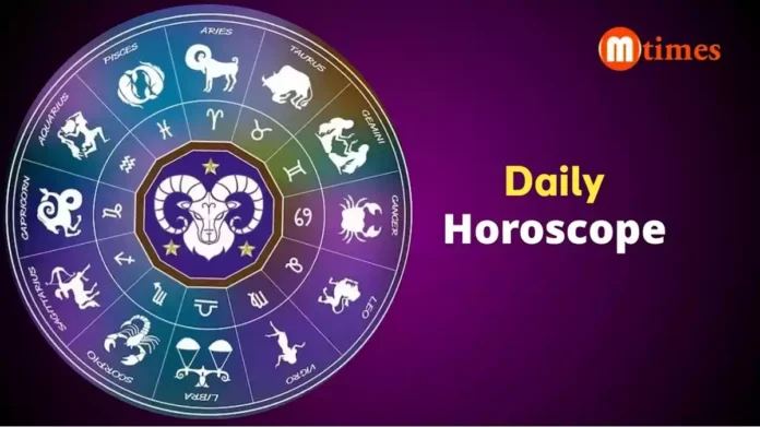 Zodiac wheel representing astrology predictions for March 12, 2026