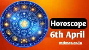 Astrology zodiac wheel showing horoscope predictions for April 6 2026