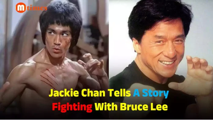 Jackie Chan recalling his early stunt work experience with Bruce Lee on film set