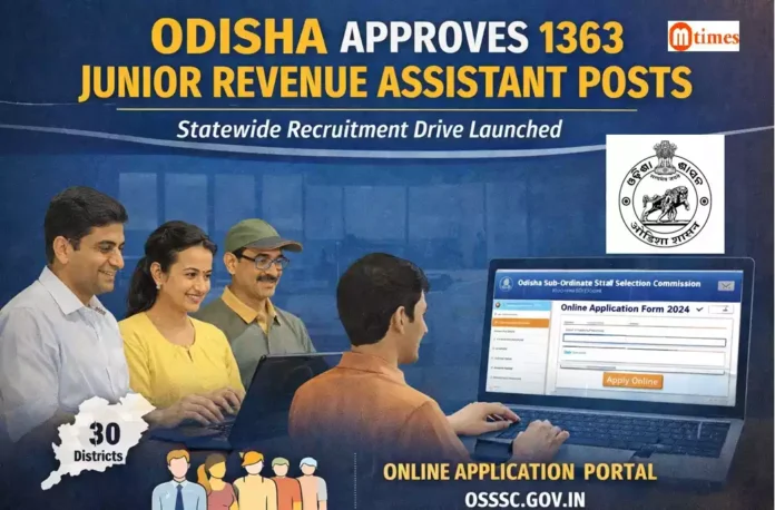 Odisha Approves 1363 Revenue Assistant Posts Odisha Approves 1363 Revenue Assistant Posts