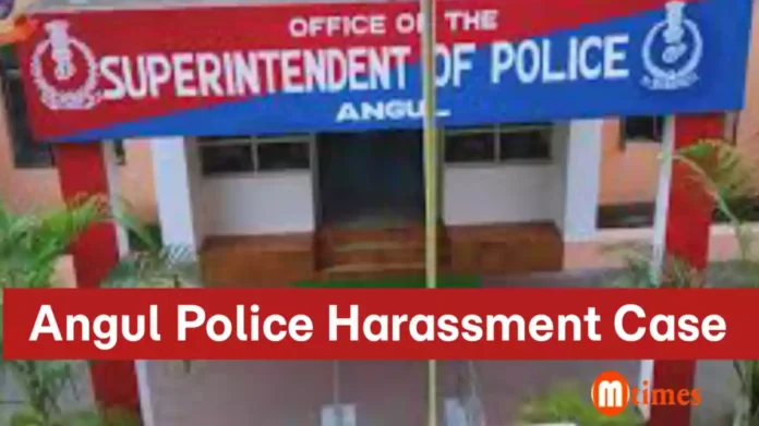 Odisha police personnel during internal inquiry into harassment allegations in Angul district