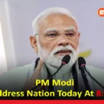 Prime Minister Narendra Modi addressing nation