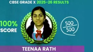 Teenaa Rath of Puri scores perfect 500 in CBSE 10th Board exam