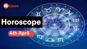 Zodiac horoscope chart with April 4, 2026 predictions