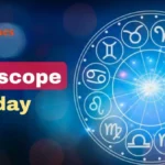 Zodiac horoscope wheel with April 1, 2026 predictions