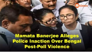 Mamata Banerjee appearing at Calcutta High Court during hearing on post-poll violence allegations